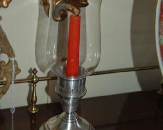 Sterling candlestick pair