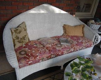 Antique porch wicker