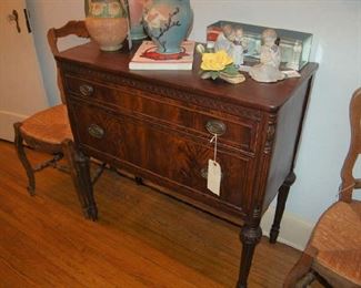 Small mahogany server