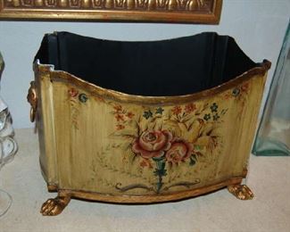 Painted Tole planter