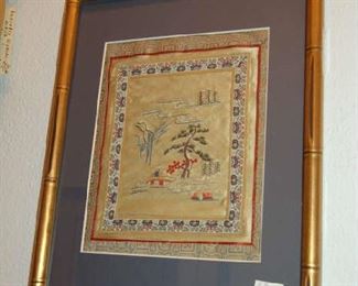 Framed Oriental panels