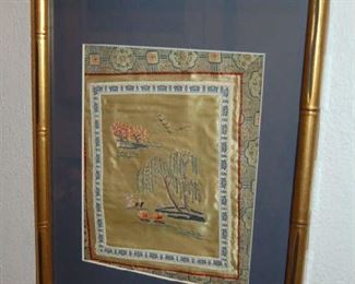 Framed Oriental panels