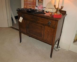 English oak washstand
