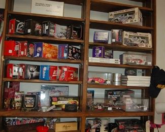NASCAR cars and books