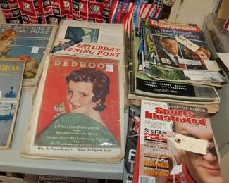 Stacks of vintage/collectible magazines