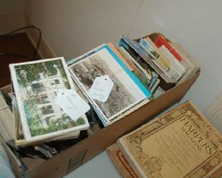 Vintage linen postcards