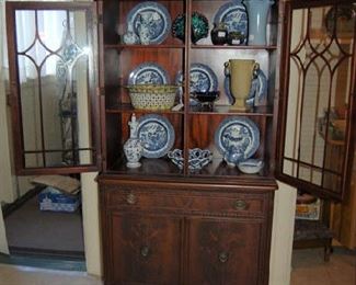 Glass front china cabinet