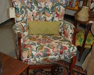 Upholstered wing chairs