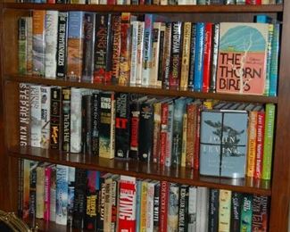 Hardbound novels, cookbooks and decorative books