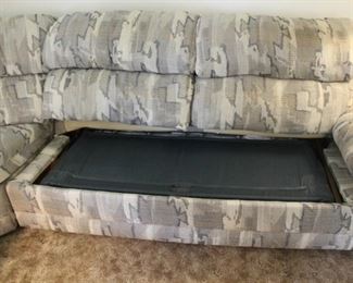 Sectional sleeper folds into sofa.  Perfect condition!