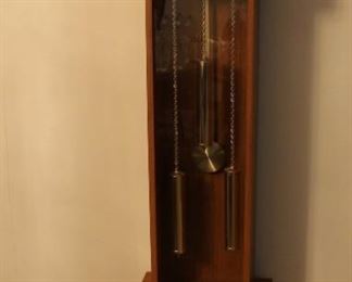 Unique pendulum upright clock is battery operated!