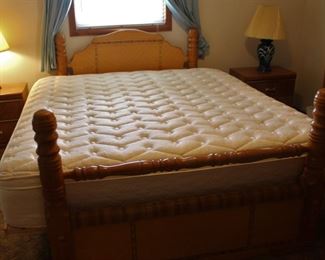 Queen bed converted to King bed with a very, very nice pillowtop mattress.