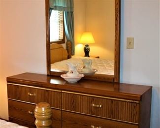 Matching dresser and mirror are in excellent condition!