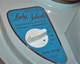 Vintage Lady Shick Hair Dryer (still works).
