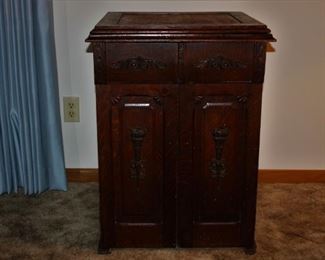 New Home Sewing  Machine Parlor Cabinet