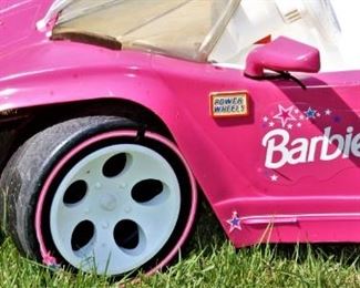 Collectible Power Wheels Vintage Barbie Lamborghini 1995 Powered Ride-On Car Vehicle Pink