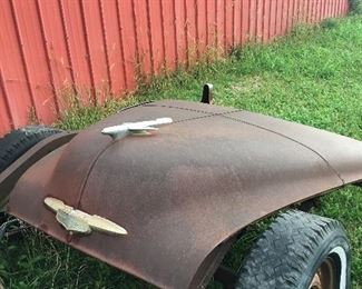 1951 Chevrolet Deluxe Coupe Hood, Front Fenders and Chassis