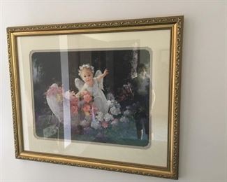 . . . one of several framed pieces of art.