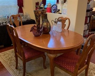Wood table and chairs