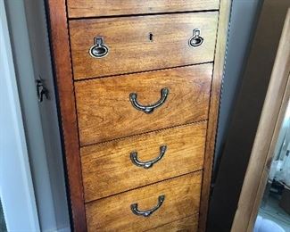 Part of a four piece National Mt. Airy Furniture Company bedroom set.  Lingerie chest included
