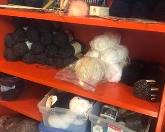 more wool and knitting supplies 