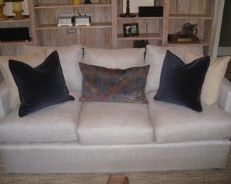 Pair of new grey sofas 