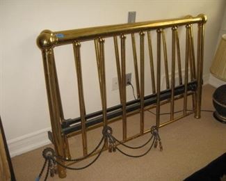 heavy antique brass bed