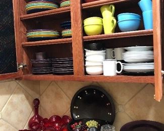 Lots of beautiful dishes