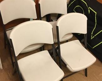 (4) Lifetime folding chairs