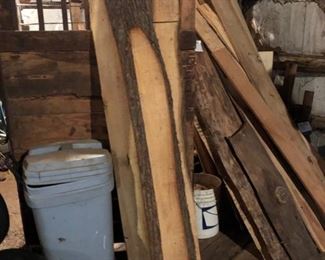 Live edge wood slabs