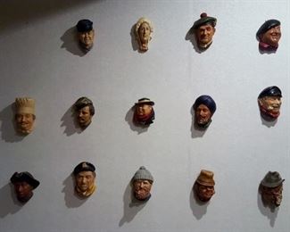 Bossons Congleton England Chalkware Heads