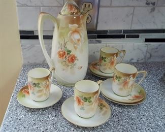 RS Germany ANTIQUE Porcelain Tea / Coffee set