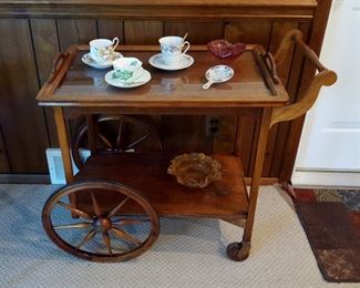 vintage tea/serving cart