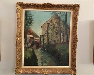 Original antique oil painting