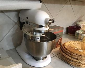 Kitchen Aid standing mixer.