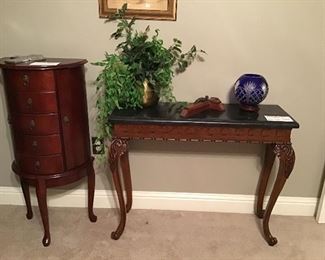 Jewelry chest and entry table