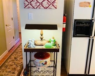 Lovely Mahogany & wrought iron Wine Rack