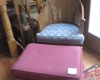 Footstool & Side Chair