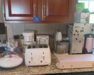 Kitchen accessories. Toaster, Coffee Pots