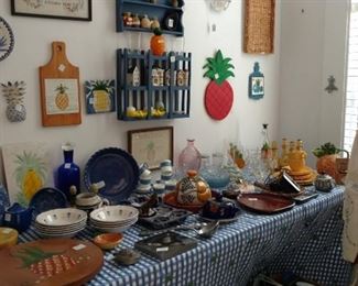 Depression Glass, Enamel Ware, Pottery