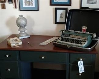 Vintage Smith Corona Type Writer, Desk