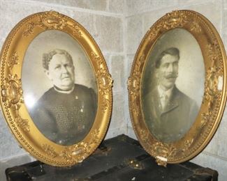 Antique photos in antique frames