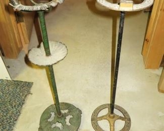 Antique ashtray stands (will be looking for glass ashtrays)