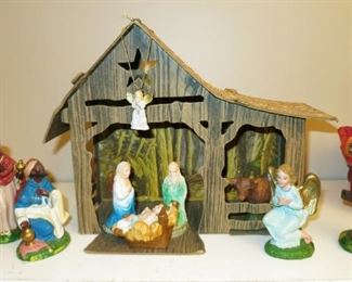 Vintage Nativity set