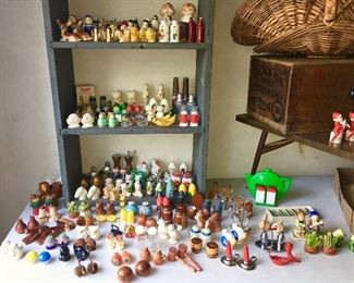 Vintage salt and pepper collection .  Some of these items have been sold.