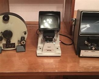 Paillard-Bolex Weberling System N8/S8 and Minette Viewer Editor S-5 aan Vernon Super Eight 8mm editor viewer