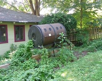 ComposTwin double-barreled composter. 