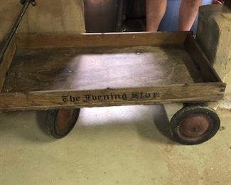 Vintage, now defunct Evening Star (Washington, DC) newspaper wagon.