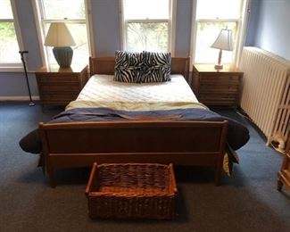 MCM teak queen/full bed. 