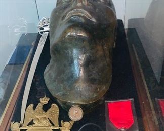 BRONZE NAPOLEAN DEATH MASK